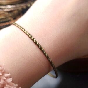 3/$20 B3235 Vintage Bronze Viking Bracelet‎